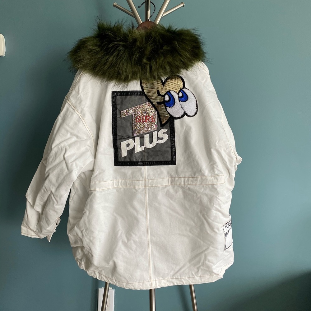 Oversized faux fur parka jacket - Picture 8 of 13